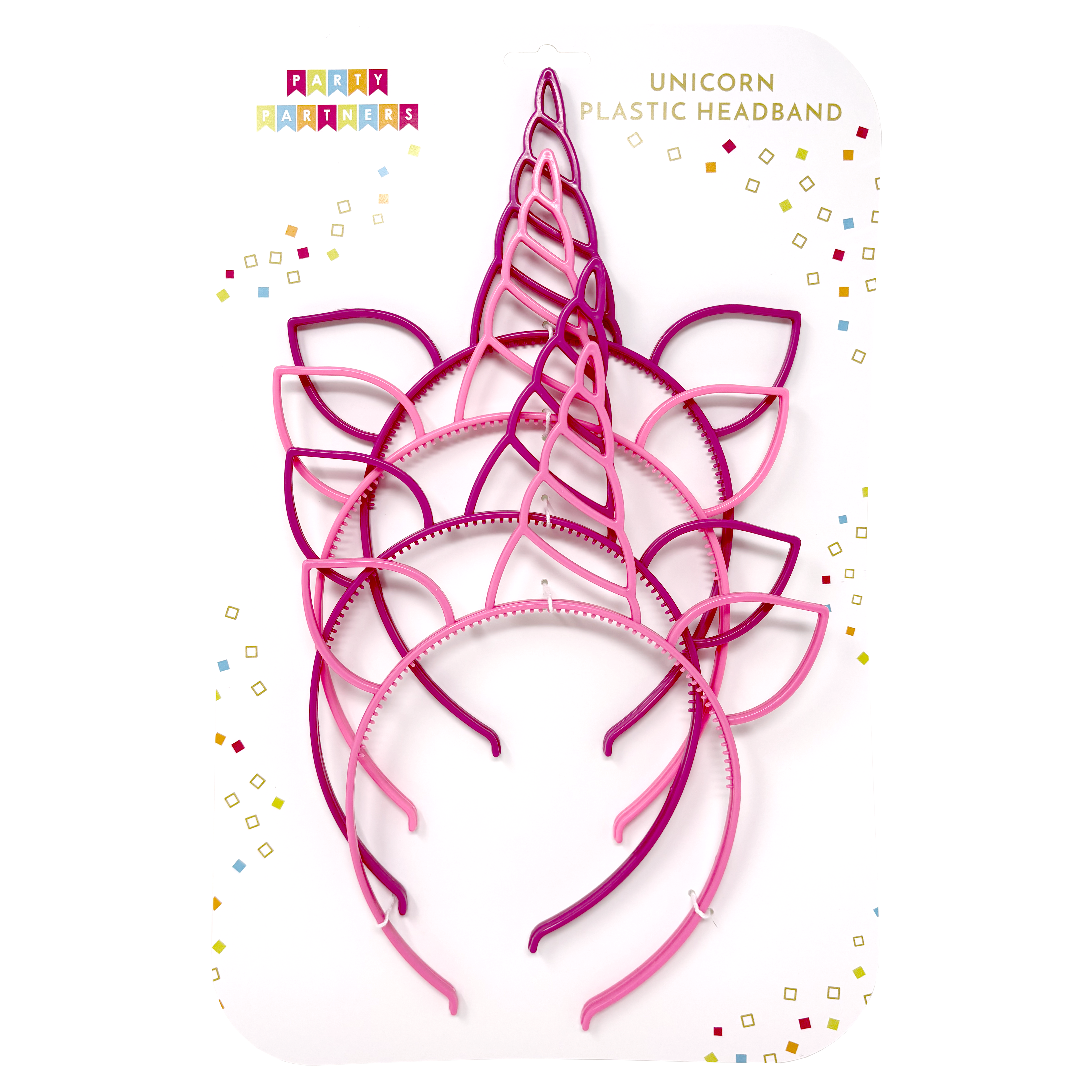 Plastic Headband Set - Unicorn